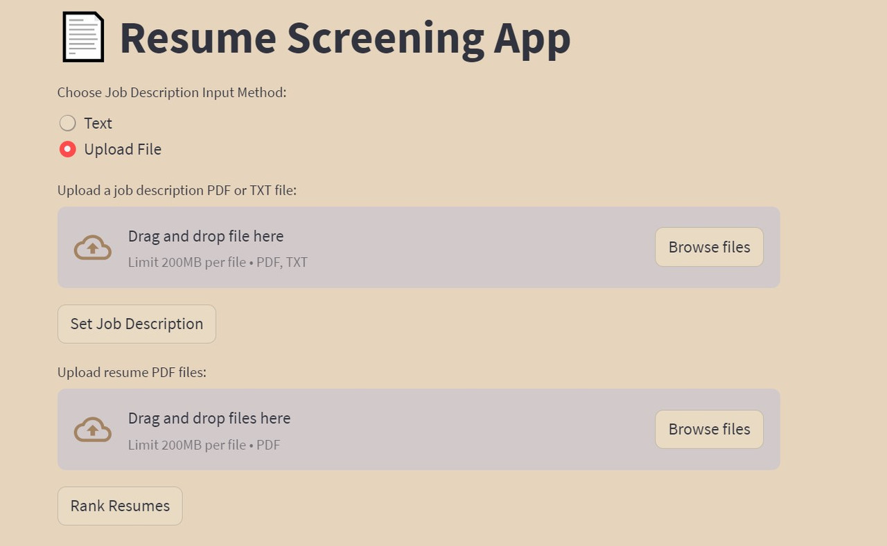 Github newchakri resume screening