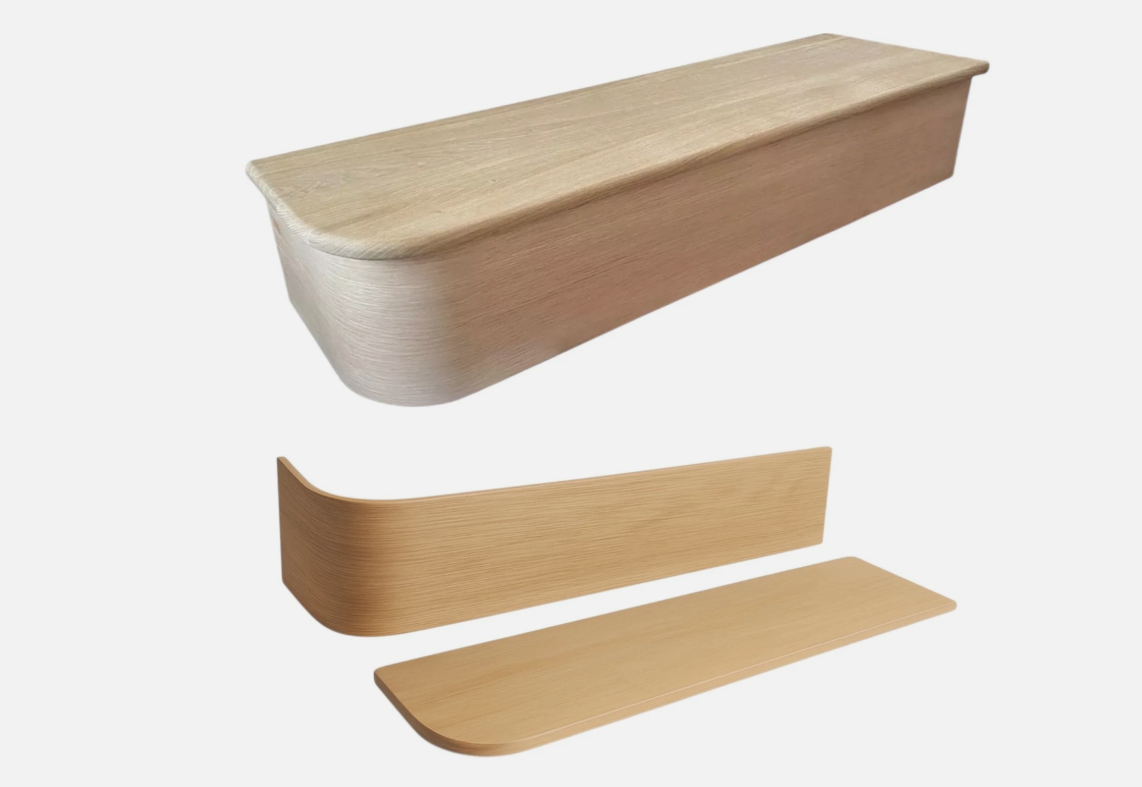 Oak Bullnose Stair Tread Cladding Kit