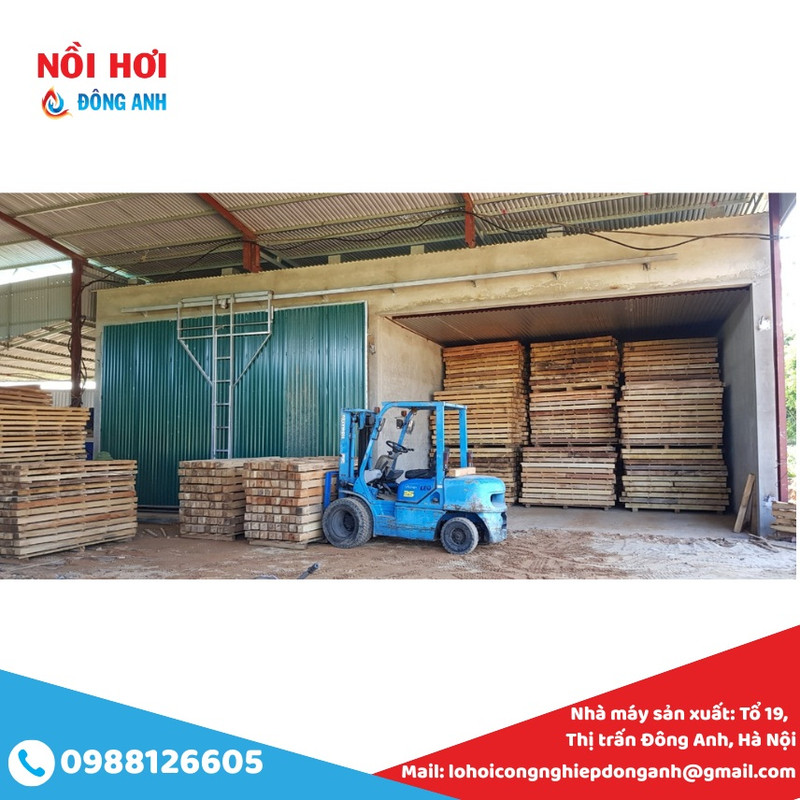 lò sấy gỗ bằng hơi nước