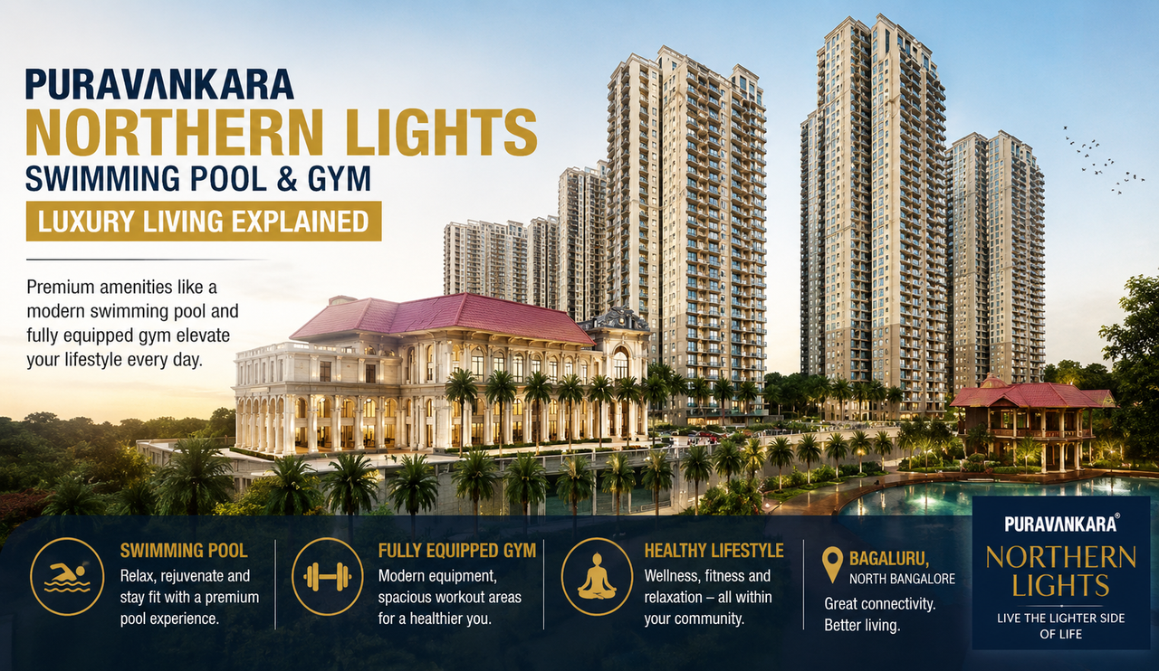 Puravankara Northern Lights Swimming Pool and Gym — Luxury Living Explained