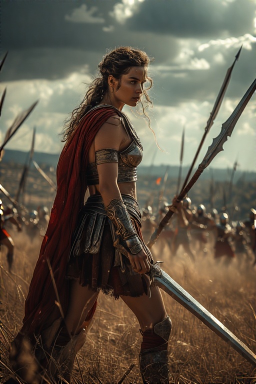 Greek-Warrior-Female-Spears-Sw-21