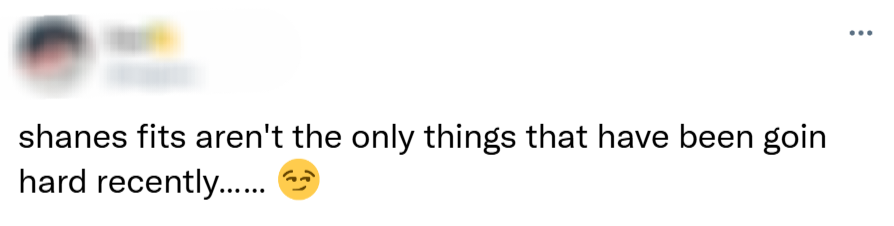 shanes fits aren't the only things that have been goin hard recently…… 😏