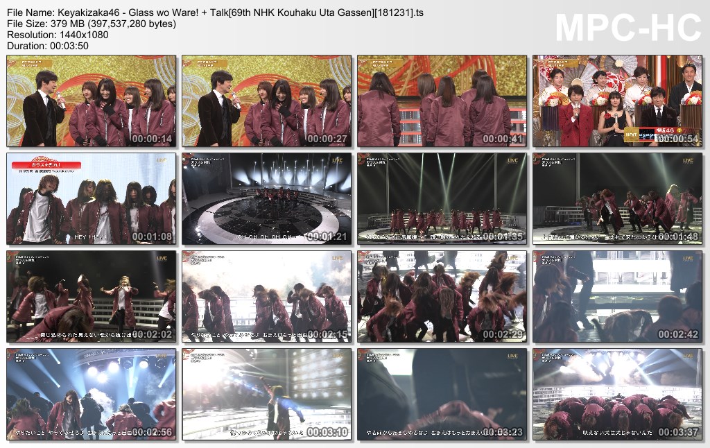 Keyakizaka46 - Glass wo Ware!   Talk[69th NHK Kouhaku Uta Gassen