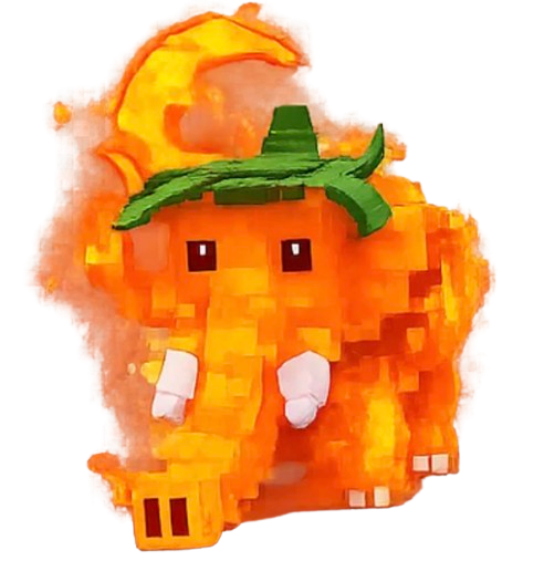 Molten Strawberry Elephant