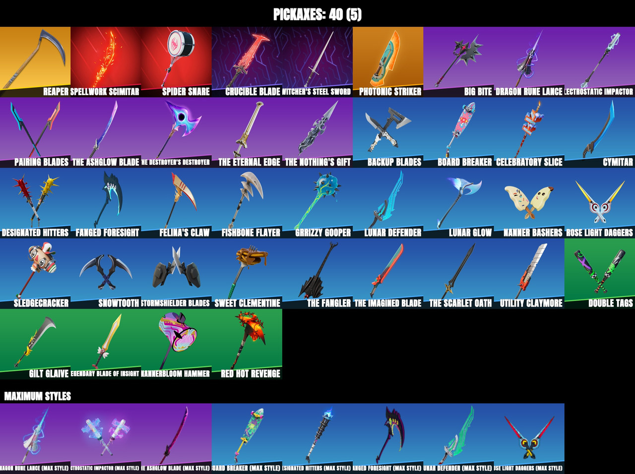 pickaxes