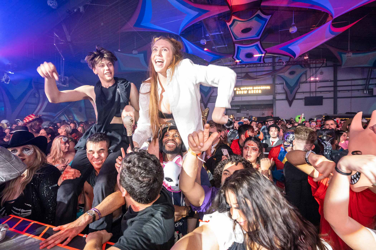 adult Halloween party EDM music