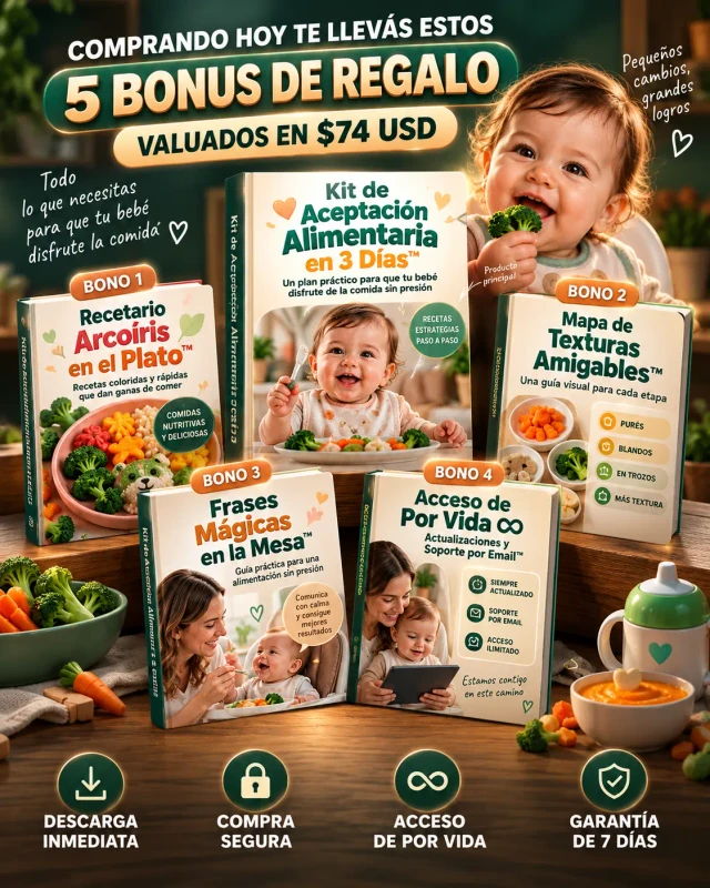 Kit de Aceptación Alimentaria en 3 Días con todos sus bonos