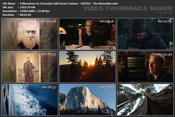 Yellowstone to Yosemite with Kevin Costner - S01E02 - The Naturalist.mkv