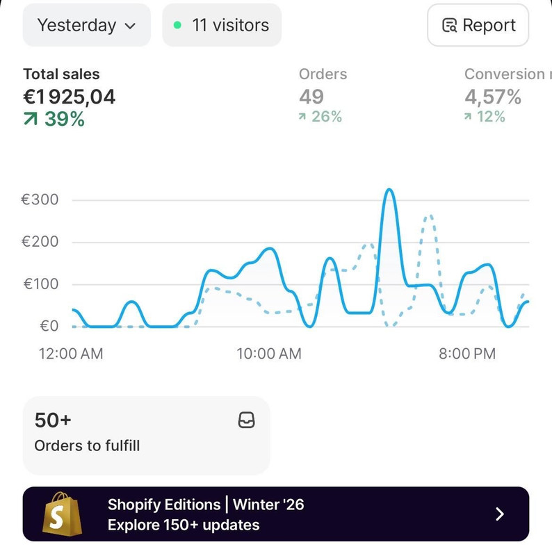 Boutique Shopify créée par ECOMSYSTEM — projet 1