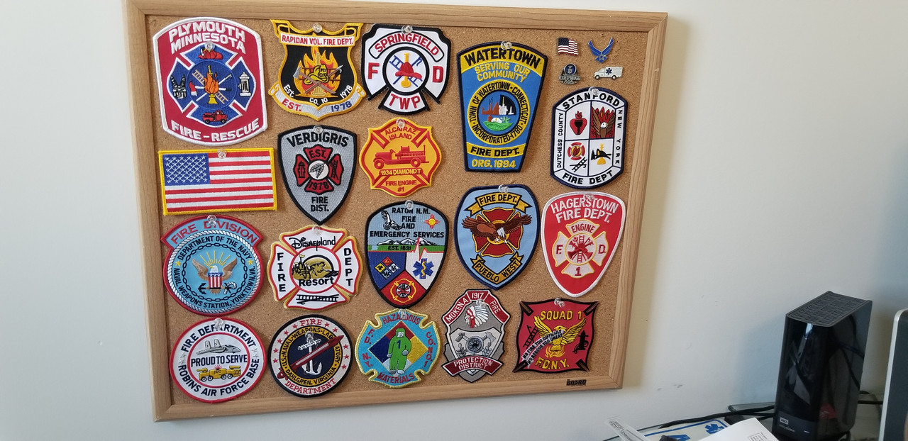 Fire Rescue Patch Collection Who else has a fire patch collection? Here’s mine so far : Firefighting