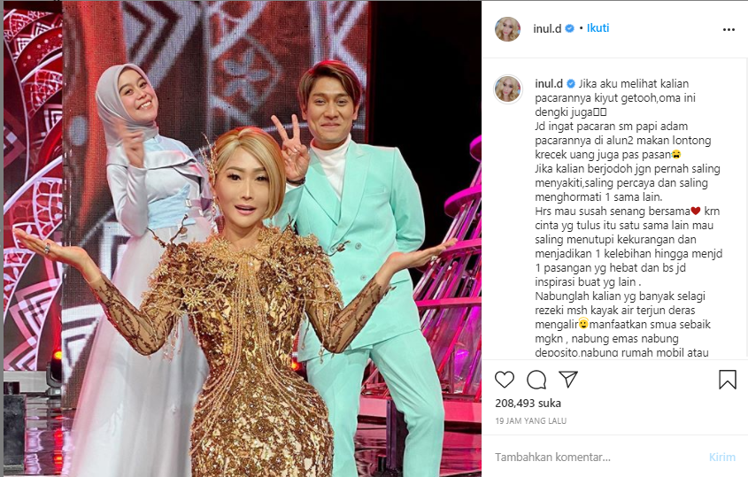 Inul Daratista bongkar status hubungan Lesty Kejora dan Rizky Billar