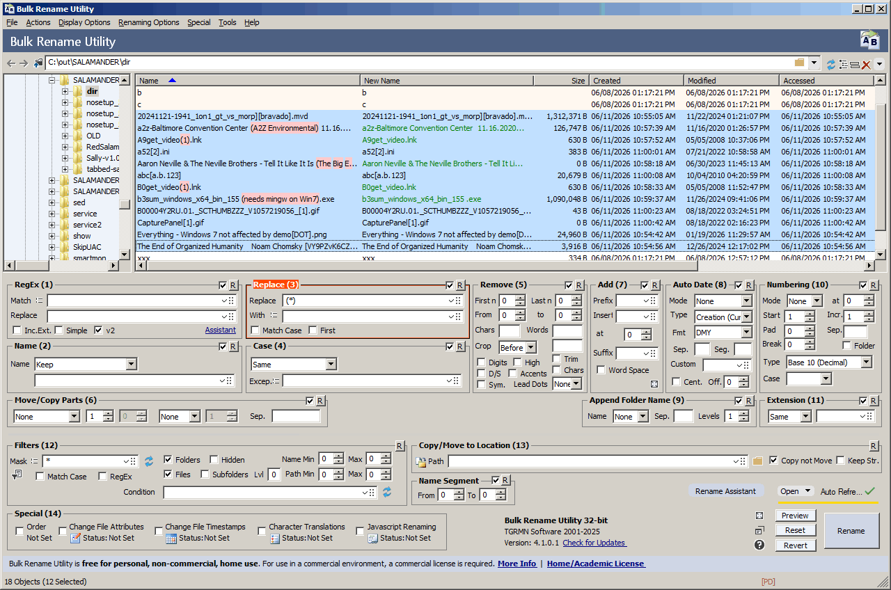 BRU remove parens contents within