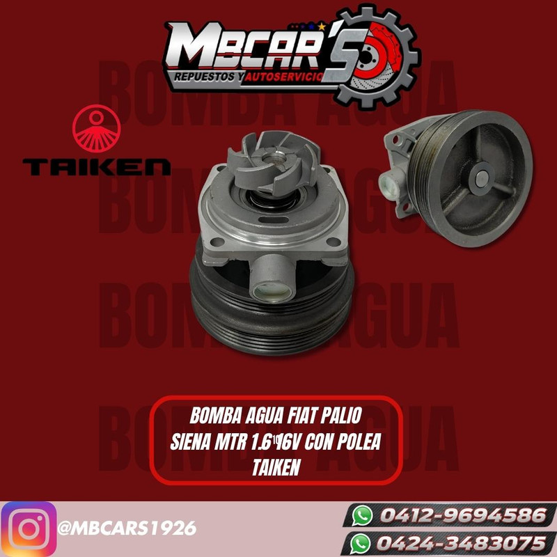 BOMBA DE AGUA  FIAT PALIO / SIENA 1.6 16V 