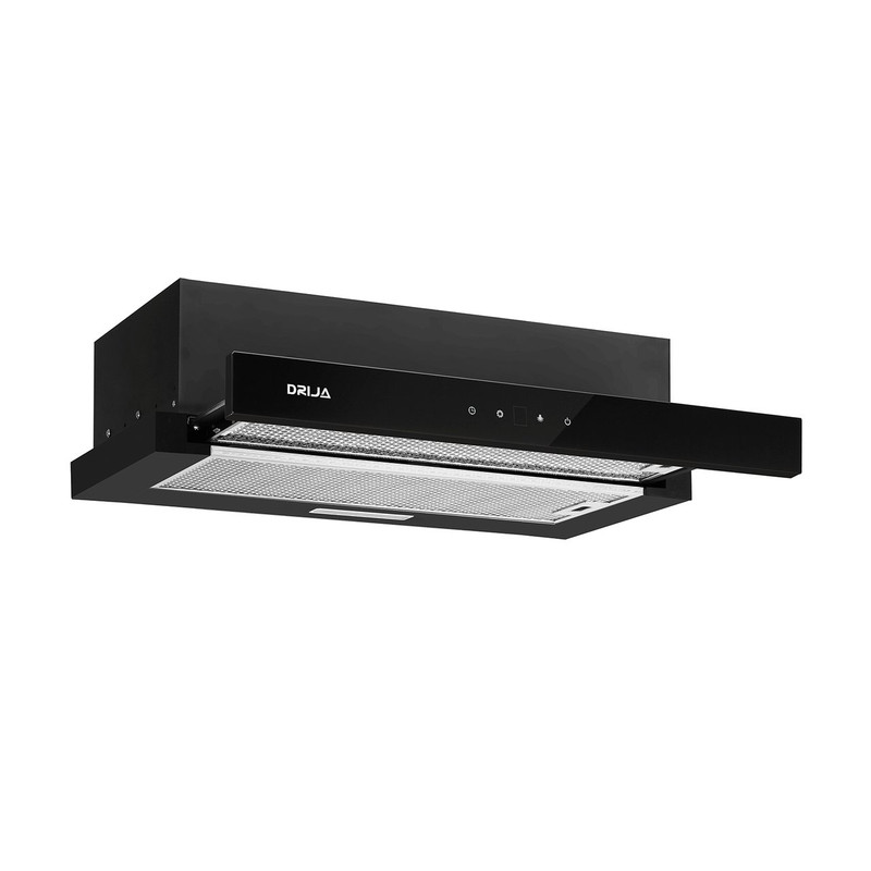 Extractor de Grasa Drija Retráctil Touch 60 con diseño discreto y panel digital.