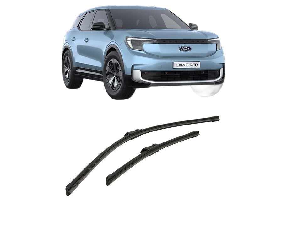 Set stergatoare auto FORD EXPLORER (CX740) din 2024, pentru parbriz auto, 2 bucati, Bosch Aerotwin, din cauciuc siliconat rezistent, 4 Stickere Auto FORD
