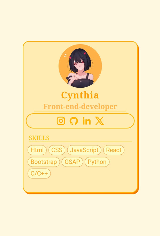 Profile Card Preview