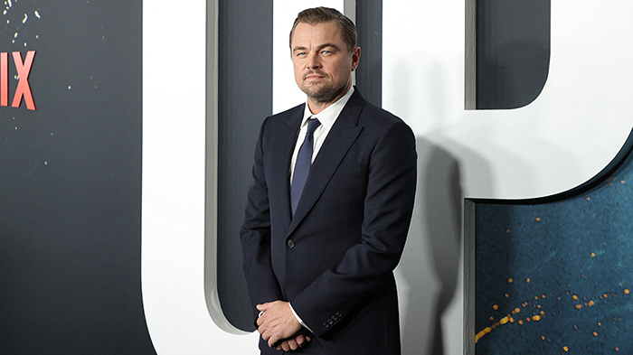 Leonardo DiCaprio menghadiri premier film Netflix 'Don't Look Up' pada 5 December 2021 in New York City, Amerika Serikat.