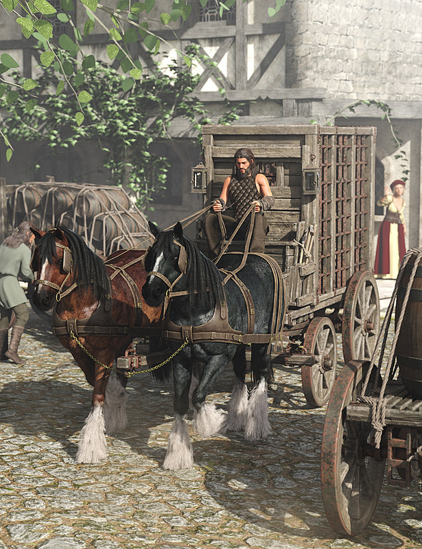 Four-Wheeled Cart for LoREZ Horse 2