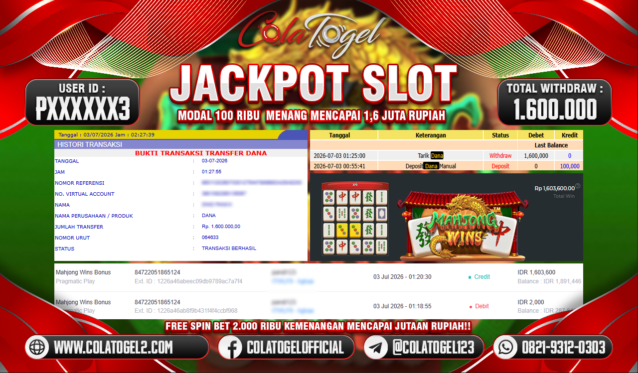 JACKPOT SLOT GACOR!!