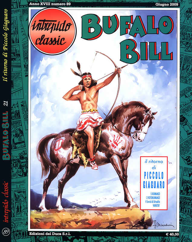 Intrepido Classic 89 – Bufalo Bill 21, Il ritorno di Piccolo Giaguaro (Del Duca 2009-06)