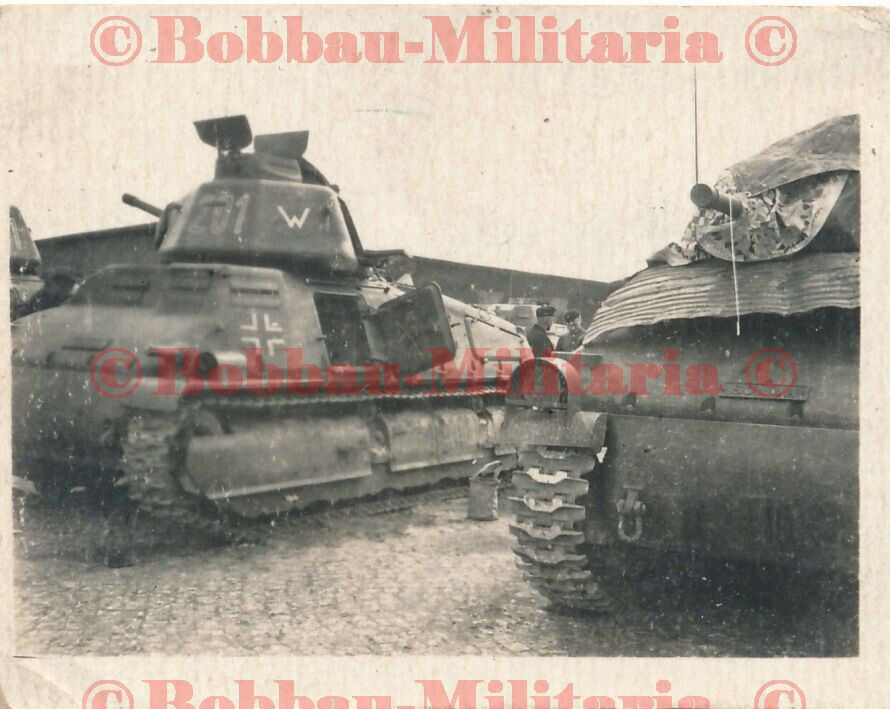 V582 Französischer Beutepanzer Char S35 Somua Balkenkreuz Turmnummer Bandenkampf