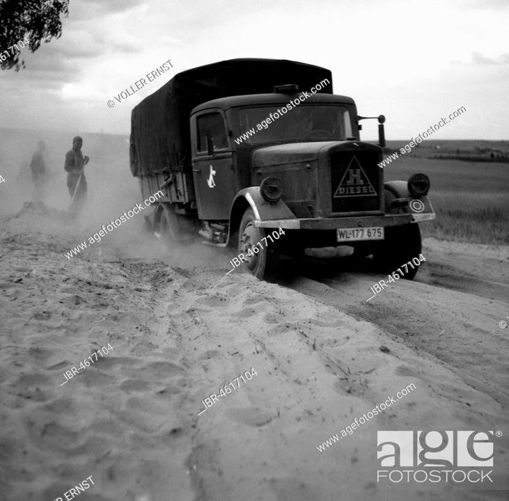Straßenbau, Stolpce, Belarus