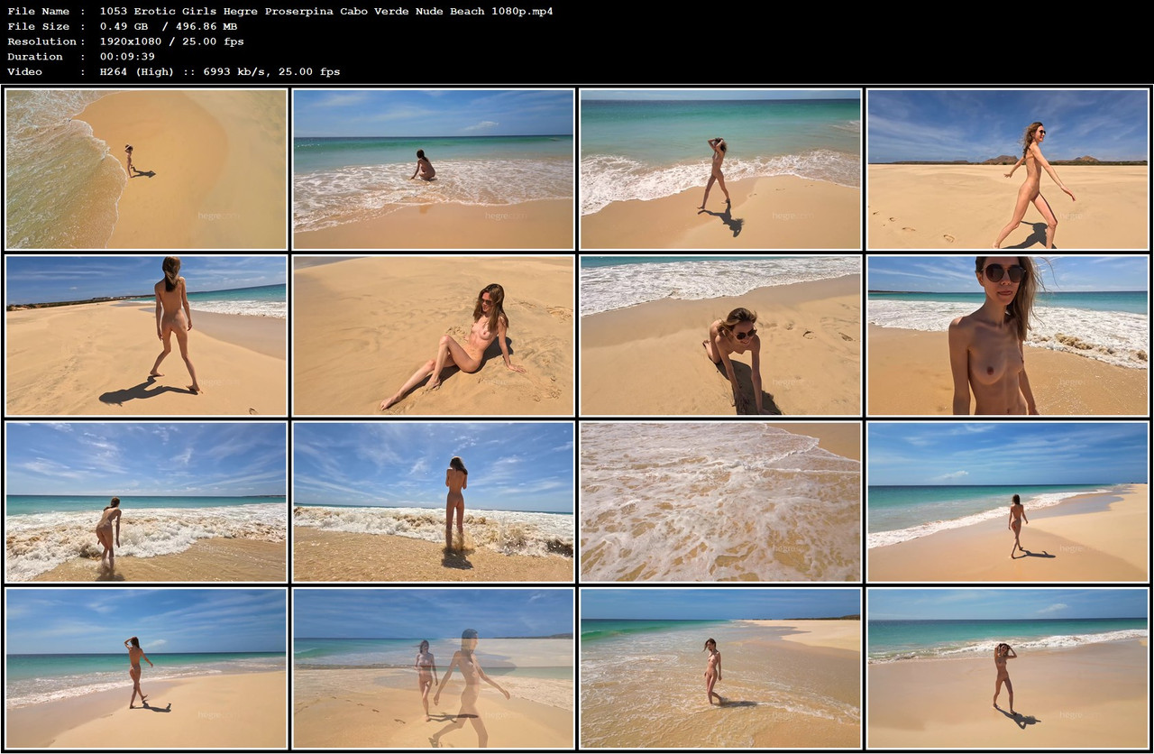 1053 Erotic Girls Hegre Proserpina Cabo Verde Nude Beach 1080p mp4