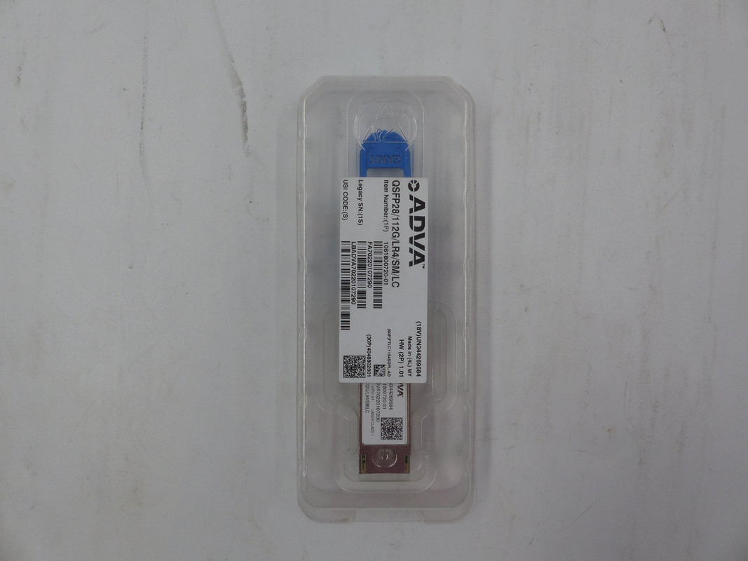 ADVA ORIGINAL 1061800720-01 QSFP28 TRANSCEIVER MODULE ADVA ORIGINAL 1061800720-01 QSFP28 TRANSCEIVER MODULE