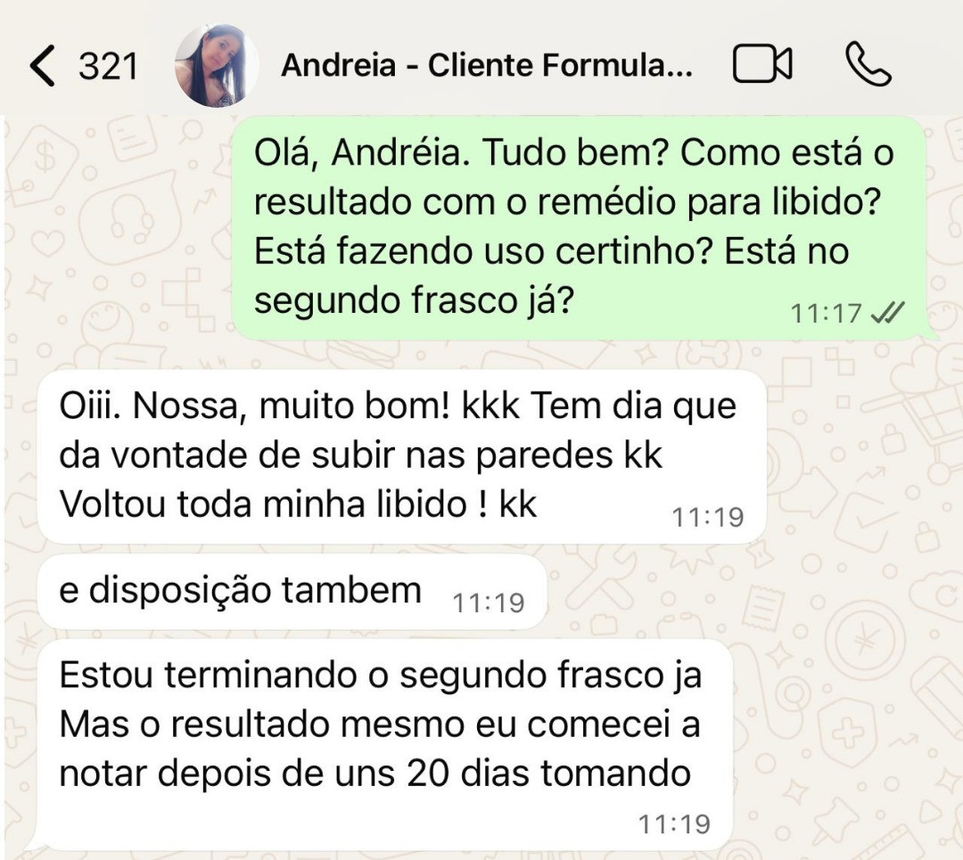 Print de WhatsApp de cliente