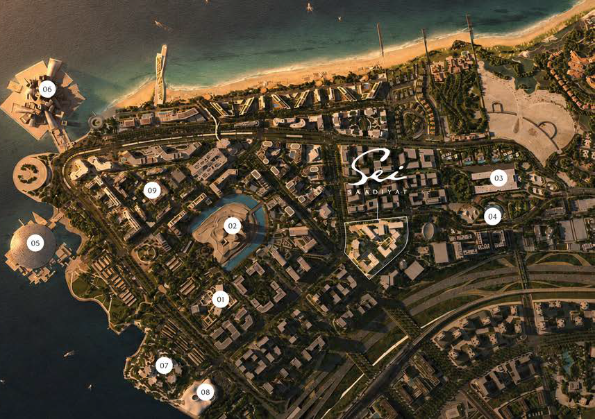 СХЕМА — карта Культурного района Саадията с расположением Sei Saadiyat (map.png)