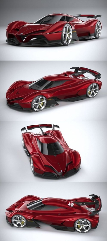 Alfa Romeo 8C-R Tazio 2020 3D Model