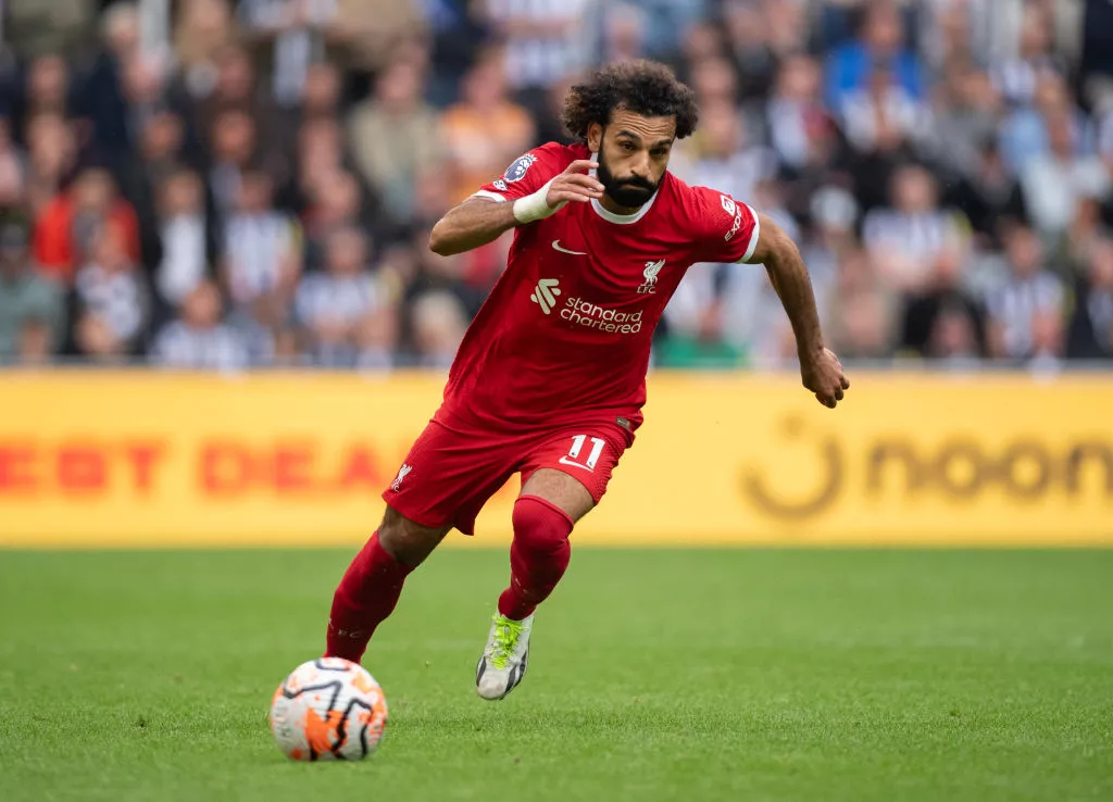 Mohamed Salah playing for Liverpool