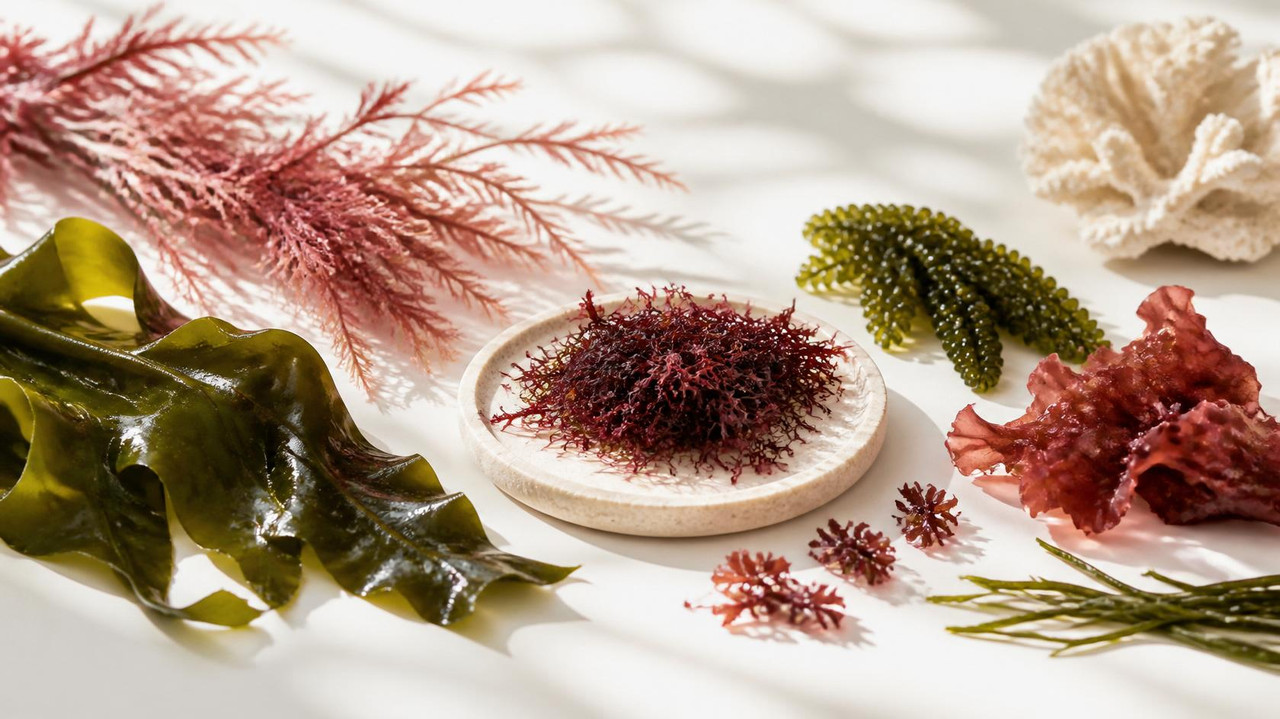 red algae marine nutrition concept