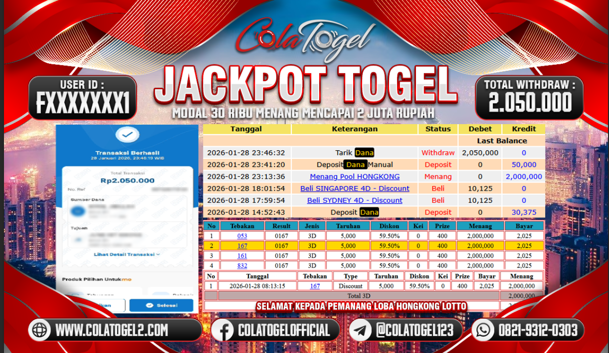 JACKPOT HONGKONG LOTTO!!