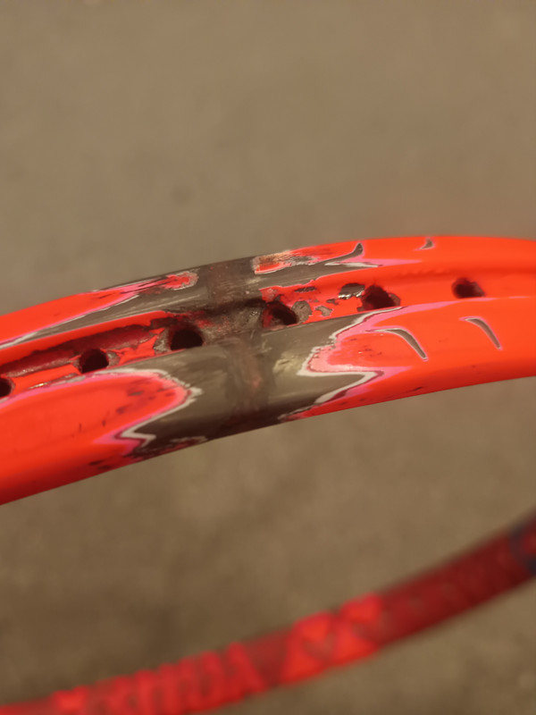 Fixed another cracked racket today ! 100% fixed / stringable ! | Talk ...