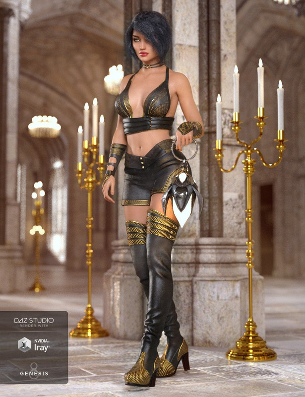 Fire Soul Outfit for Genesis 8 Female(s)