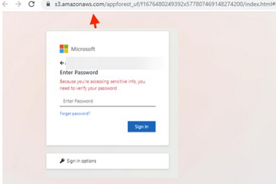 Phishing-Seite