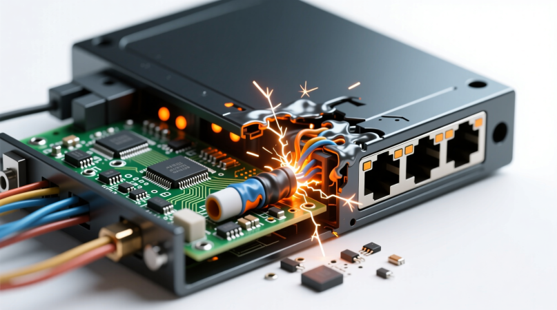 Устранение короткого замыкания в хабе