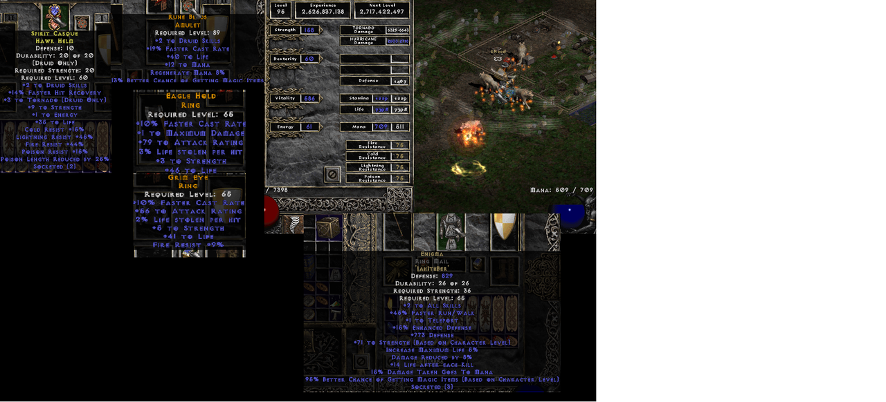 Druid Screenshot with gear