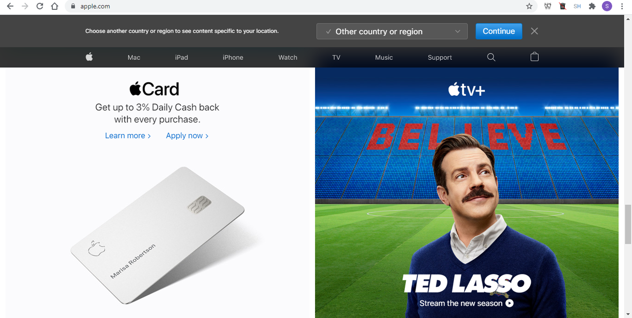 Home page