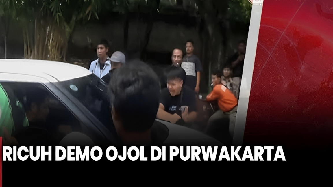 Pengemudi Taksi Online Purwakarta Ngamuk, Acungkan Pistol Ogah Demo