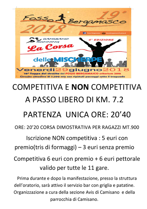 COMPETITIVA E NON COMPETITIVA A PASSO LIBERO DI KM