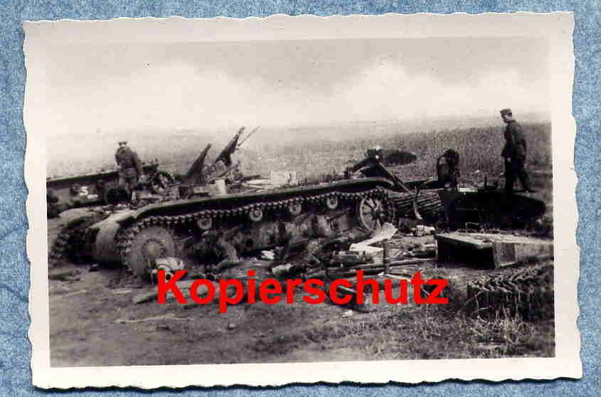 Dünkirchen - Zerstörungen - Kriegsbeute - Panzer