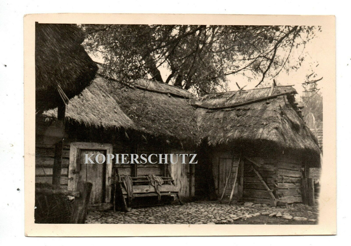 Polen 1939 Panzer Rgt.5 Dorf b. Sabinka Armut Hütten Behausung