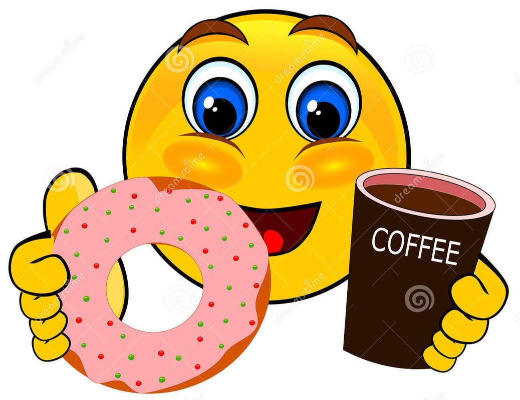 u-miech-w-emoticons-trzyma-kaw-i-p-czek-