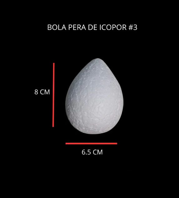 Huevo bola Pera De Icopor #3 Poliestireno huevos Para Manualidades Y F