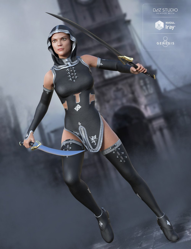Templar Huntress Outfit for Genesis 8 Female(s) Templar Huntress Outfit for Genesis 8 Female(s)