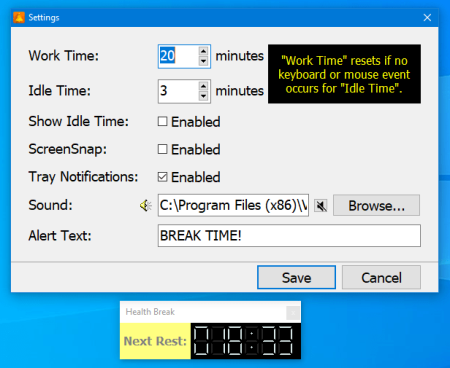 VovSoft Health Break Reminder 1.1 Multilingual