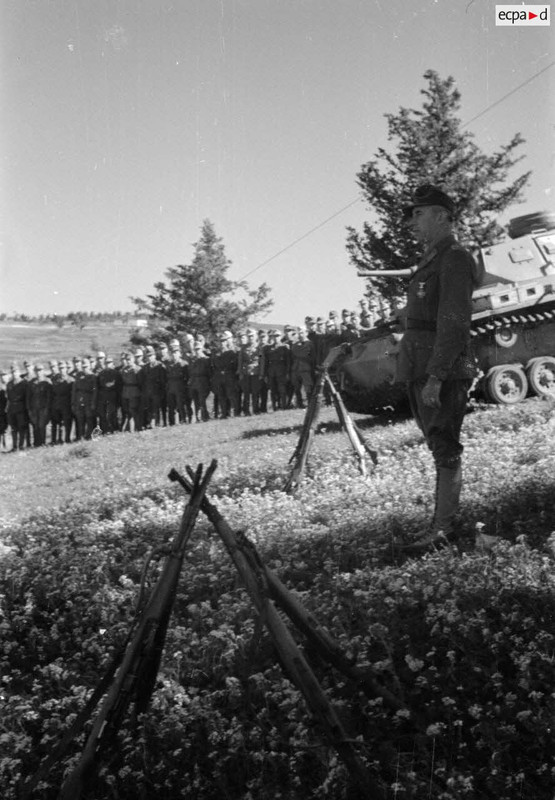 Les chars Panzer III démarrent puis quittent le lieu de la cérémonie militaire (10)