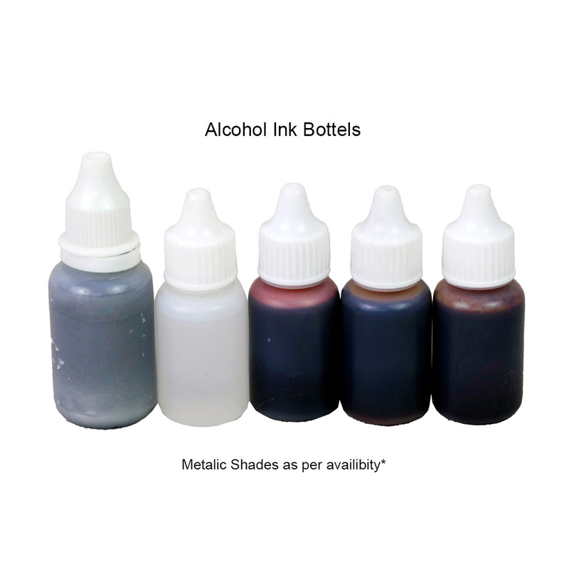 Alcohol Ink art on Acrylic Surface DIY Kit